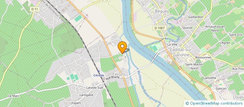 localisation de l'entreprise EJG  PODENSAC