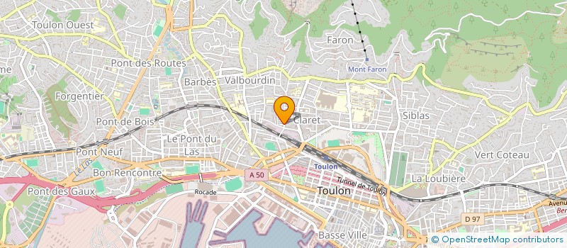 localisation de l'entreprise EJG à TOULON