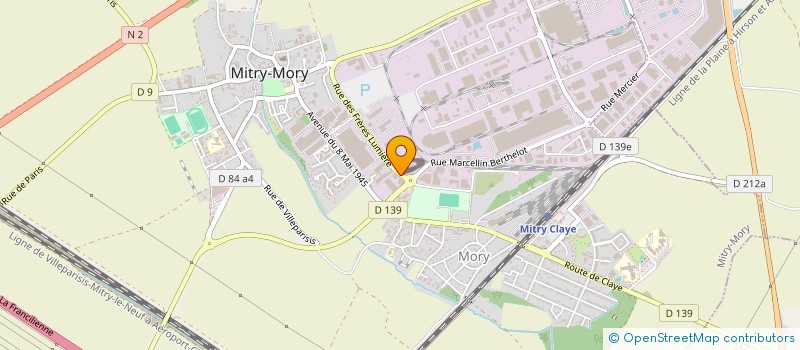 localisation de l'entreprise EJILOG à MITRY-MORY