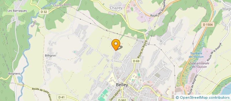 localisation de l'entreprise EJIWAK  BELLEY