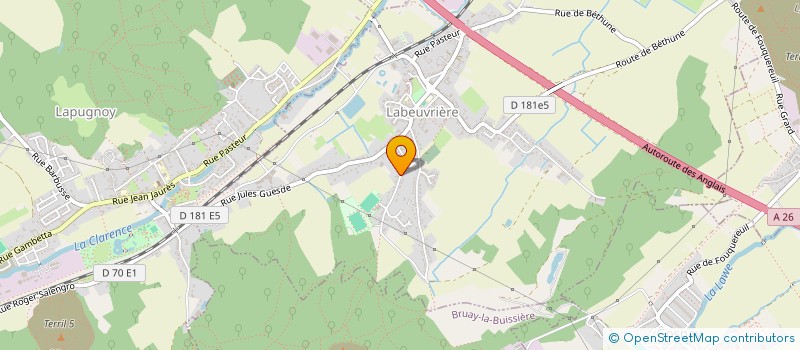 localisation de l'entreprise EJJ  LABEUVRIERE