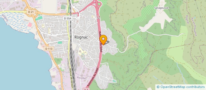 localisation de l'entreprise EJK FERRONNERIE  ROGNAC