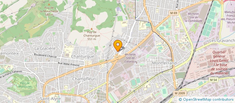 localisation de l'entreprise EJL à CLERMONT-FERRAND