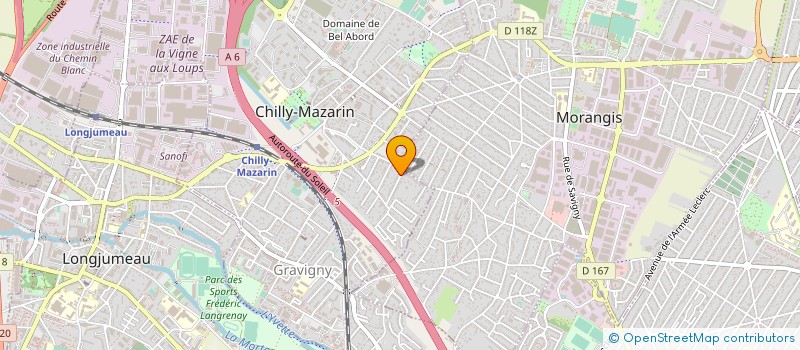 localisation de l'entreprise EJL CONSULTING à CHILLY-MAZARIN