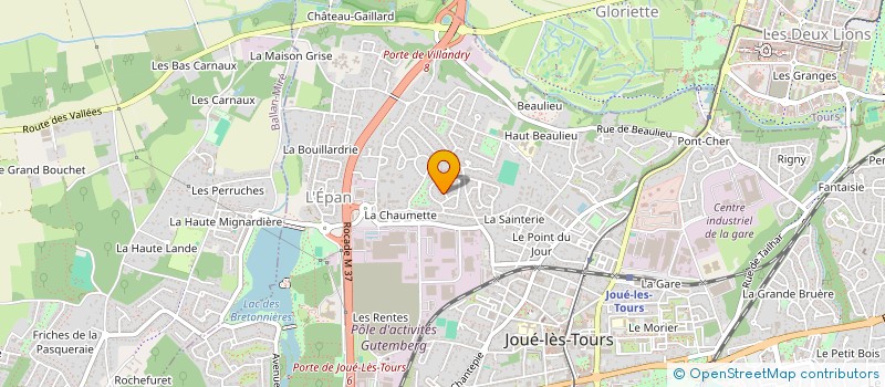 localisation de l'entreprise EJL CREATION  JOUE-LES-TOURS