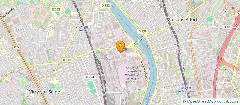 localisation de l'entreprise EJL IDF EMULITHE SMR MORANGIS à VITRY-SUR-SEINE