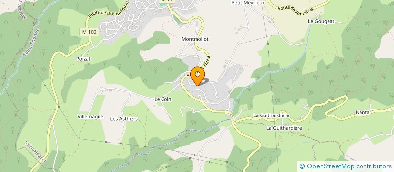 localisation de l'entreprise EJM 42  SAINT-HEAND