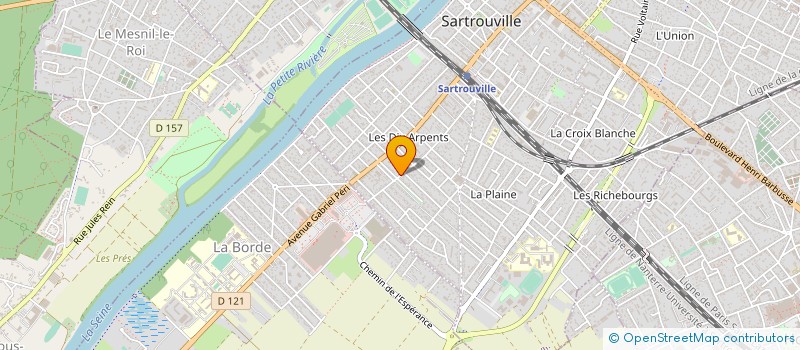 localisation de l'entreprise EJM ENTREPRISE à SARTROUVILLE