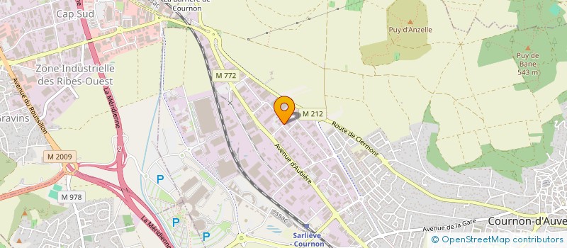 localisation de l'entreprise EJM PLASTIQUES  COURNON-D'AUVERGNE