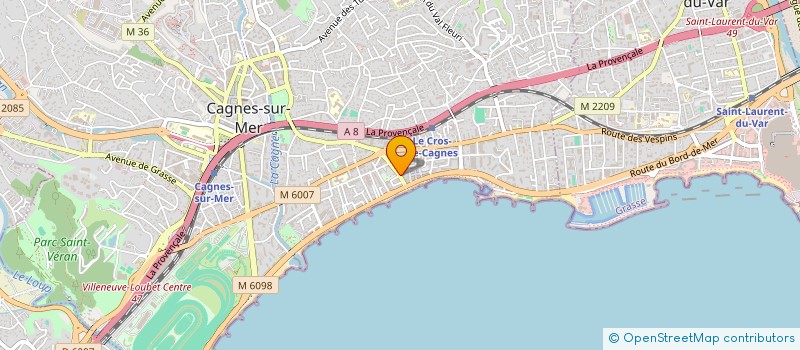 localisation de l'entreprise EJM TECHNOLOGY à CAGNES-SUR-MER