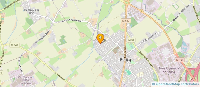 localisation de l'entreprise EJMD FALVES à RONCQ