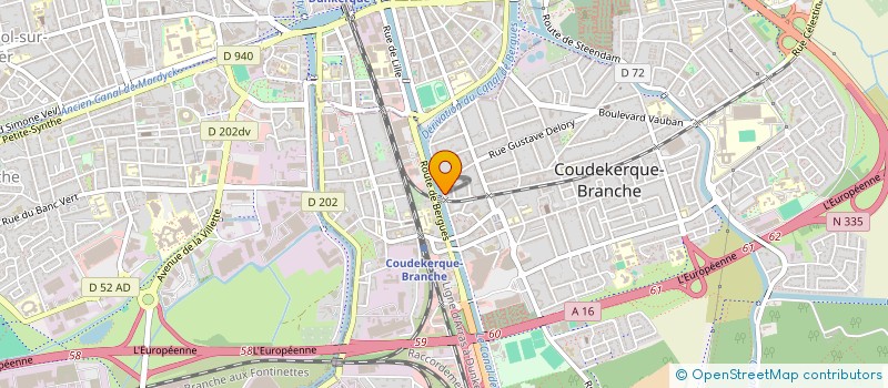 localisation de l'entreprise EJMV HIRONDELLES  COUDEKERQUE-BRANCHE