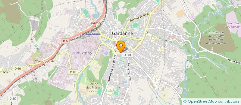 localisation de l'entreprise EJP AUTO à GARDANNE