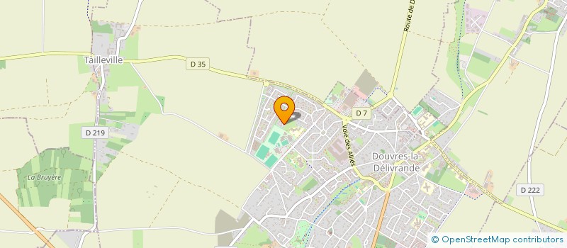 localisation de l'entreprise EJP INVEST  DOUVRES-LA-DELIVRANDE