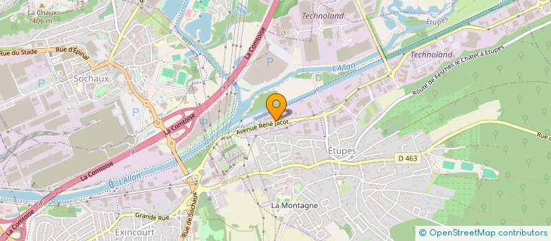 localisation de l'entreprise EJP RESIDENCES  ETUPES