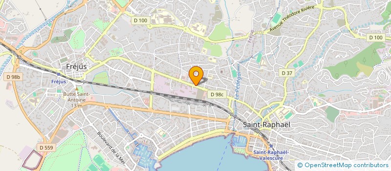 localisation de l'entreprise EJP TASSIGNY à FREJUS