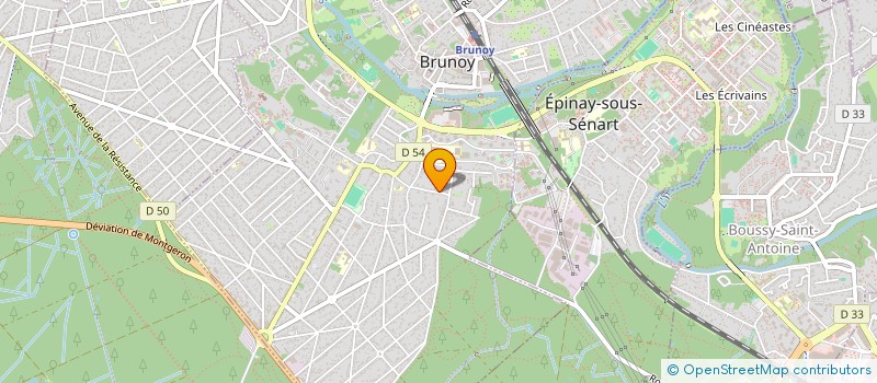 localisation de l'entreprise EJPA  BRUNOY