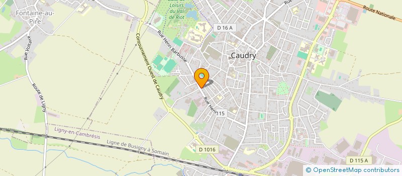 localisation de l'entreprise EJPM CONSTRUCTION  CAUDRY