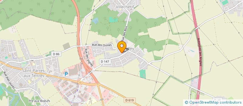 localisation de l'entreprise EJR BAR SUR AUBE  VILLECHETIF