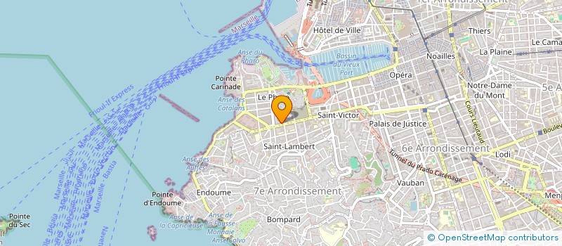 localisation de l'entreprise EJS à MARSEILLE