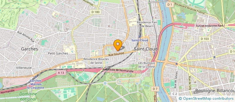 localisation de l'entreprise EJS  SAINT-CLOUD