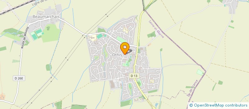 localisation de l'entreprise EJS REFRIGERATION  OTHIS