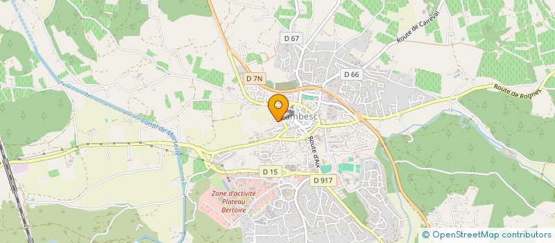 localisation de l'entreprise EJS TP à LAMBESC