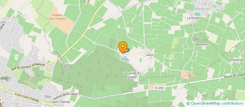 localisation de l'entreprise EJT  LESPARRE-MEDOC