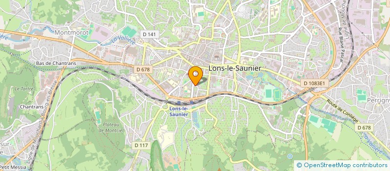 localisation de l'entreprise EJT JURASSIENNE DE TELEPHONE à LONS-LE-SAUNIER