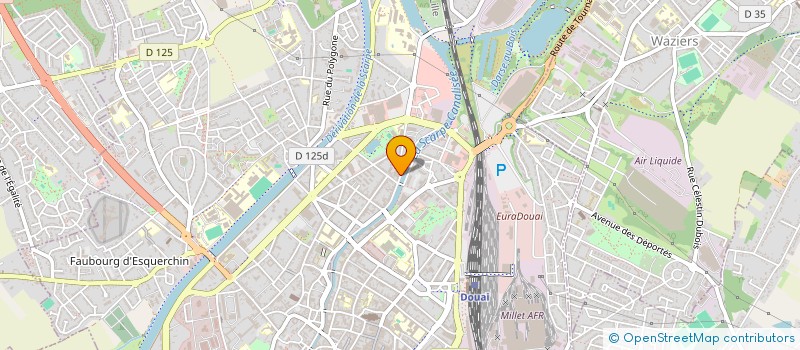 localisation de l'entreprise EJUGOMATH à DOUAI