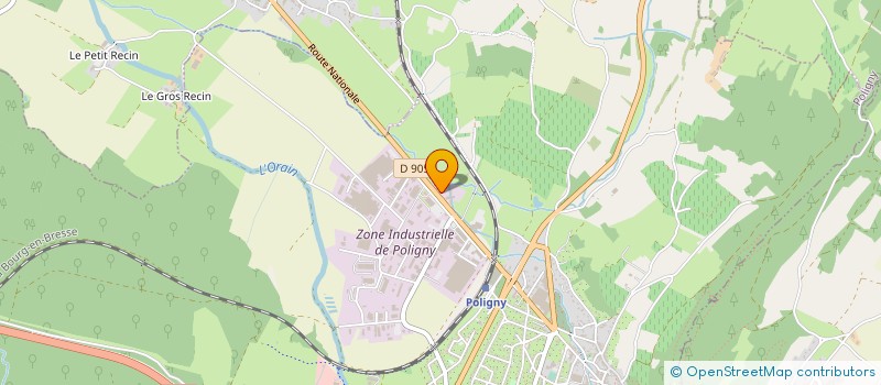 localisation de l'entreprise EJV à POLIGNY