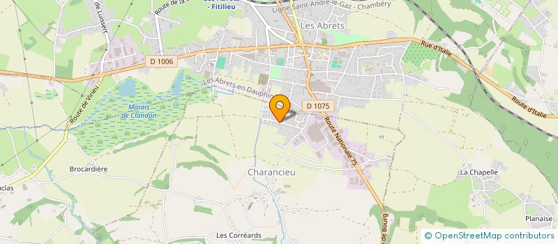 localisation de l'entreprise EJVB à CHARANCIEU