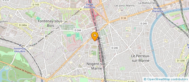 localisation de l'entreprise EK  NOGENT-SUR-MARNE