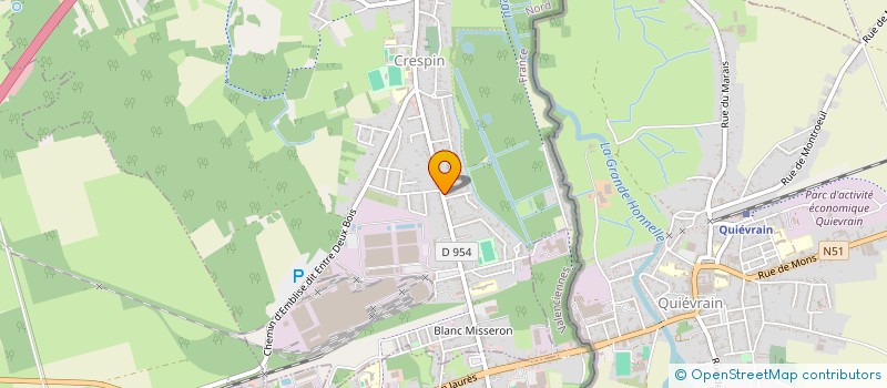 localisation de l'entreprise EK  CRESPIN