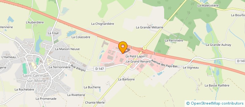 localisation de l'entreprise EK ATLANTIQUE à SEVREMOINE