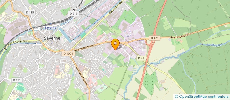 localisation de l'entreprise EK AUTOBILAN  SAVERNE