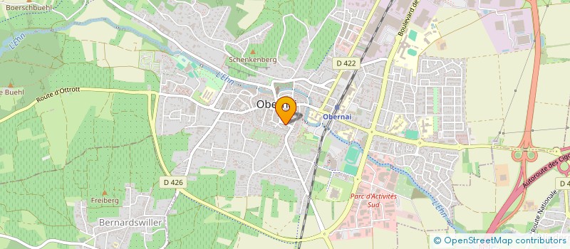 localisation de l'entreprise EK BARBER  OBERNAI