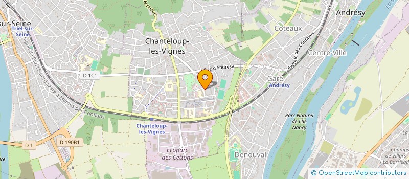 localisation de l'entreprise EK BATIMENT à CHANTELOUP-LES-VIGNES