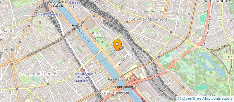 localisation de l'entreprise EK - BERCY  PARIS