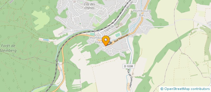 localisation de l'entreprise EK COMPET à HOMBOURG-HAUT