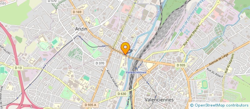 localisation de l'entreprise EK CONCEPTION à VALENCIENNES