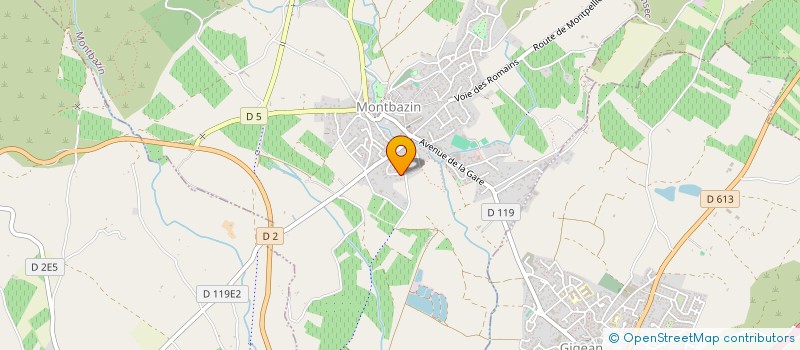 localisation de l'entreprise EK CONSEILS  MONTBAZIN