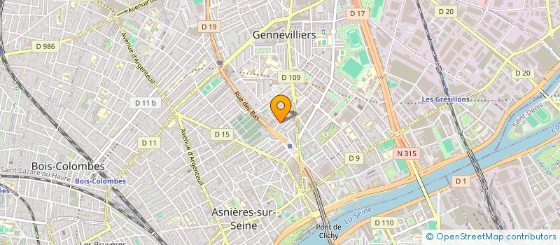 localisation de l'entreprise EK CONSULTING  ASNIERES-SUR-SEINE