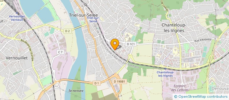 localisation de l'entreprise EK CONTRUCTIONS  TRIEL-SUR-SEINE