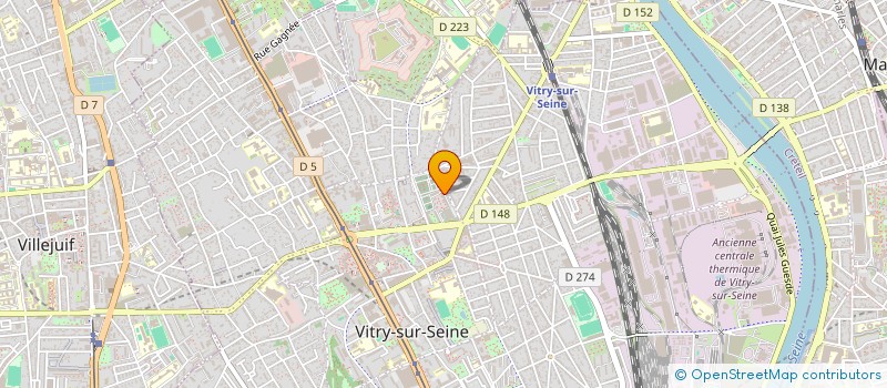 localisation de l'entreprise EK FOOD à VITRY-SUR-SEINE