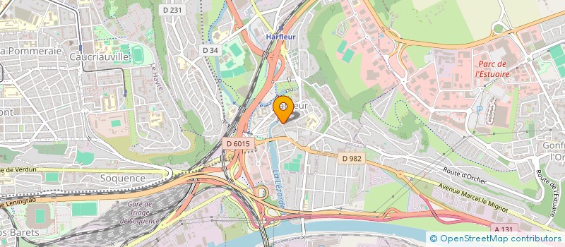 localisation de l'entreprise EK HOLDING  HARFLEUR