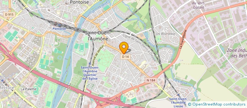 localisation de l'entreprise EK IMMO  SAINT-OUEN-L'AUMONE