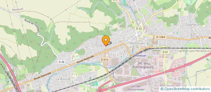 localisation de l'entreprise EK IMMO  DAGNEUX