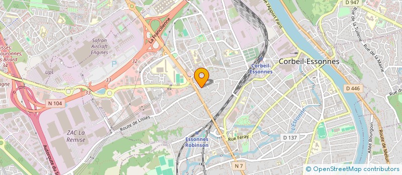 localisation de l'entreprise EK IMMOBILIER à CORBEIL-ESSONNES