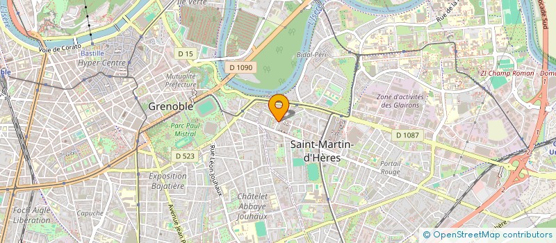 localisation de l'entreprise EK INFORMATIQUE  SAINT-MARTIN-D'HERES